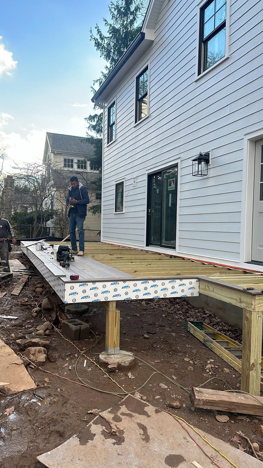 Custom deck project in New Jersey